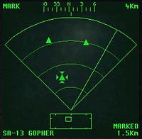 The MARK filter showing all currently marked targets.